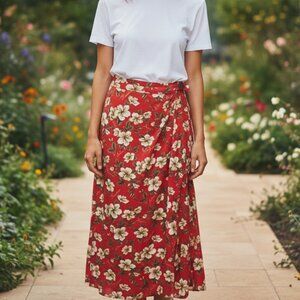 Vintage Hawaiian Wrap Skirt